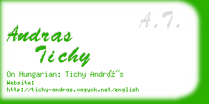 andras tichy business card